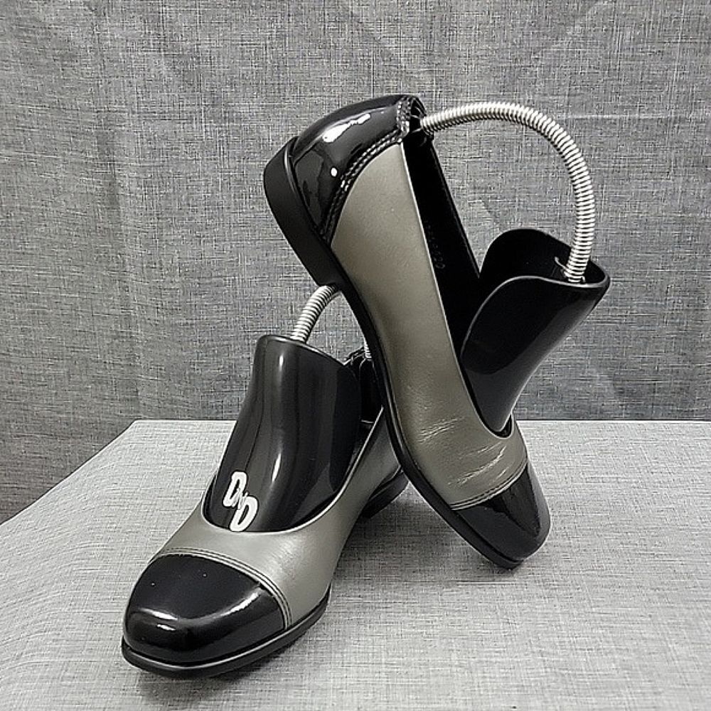 SAS Shoes Women 5 M Coco Leather Slip On Loafer Gray Black Cap Toe Comfort